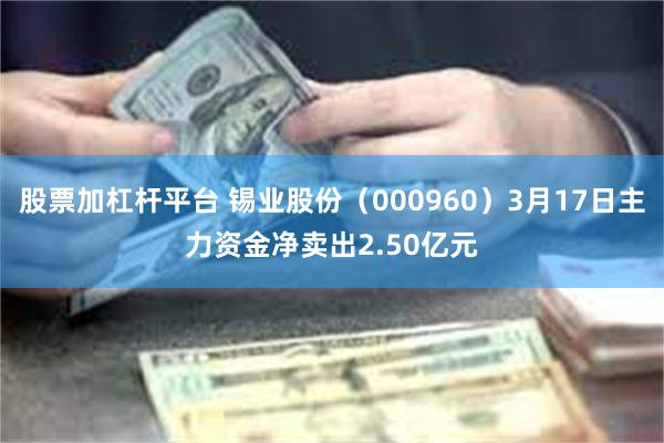 股票加杠杆平台 锡业股份（000960）3月17日主力资金净卖出2.50亿元