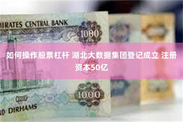 如何操作股票杠杆 湖北大数据集团登记成立 注册资本50亿