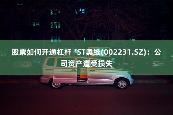 股票如何开通杠杆 *ST奥维(002231.SZ)：公司资产遭受损失